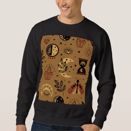 Magical Elements Enchanting Seamless Pattern Sweatshirt