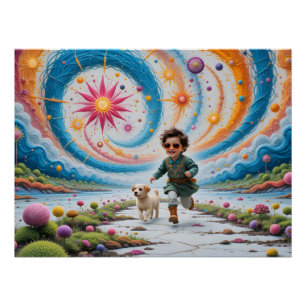 Magical Embroidered Wonderland Poster