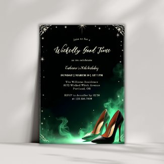 Magical Emerald Green Elegant Wicked Birthday