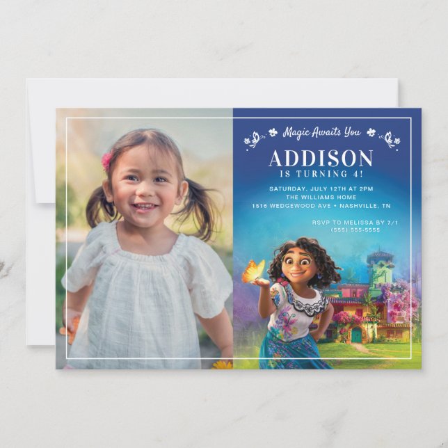 Magical Encanto Mirabel Birthday - Photo Invitation (Front)