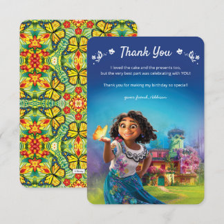 Magical Encanto Mirabel Birthday Thank You Invitation