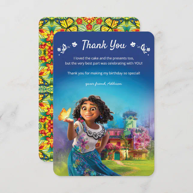 Personalized Encanto Happy Birthday, Personalized Thank You Water