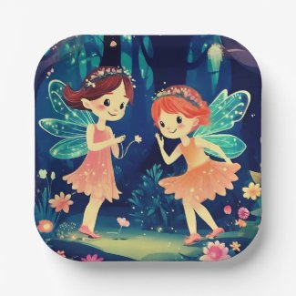 Magical Enchanted Forest Fairies Playing