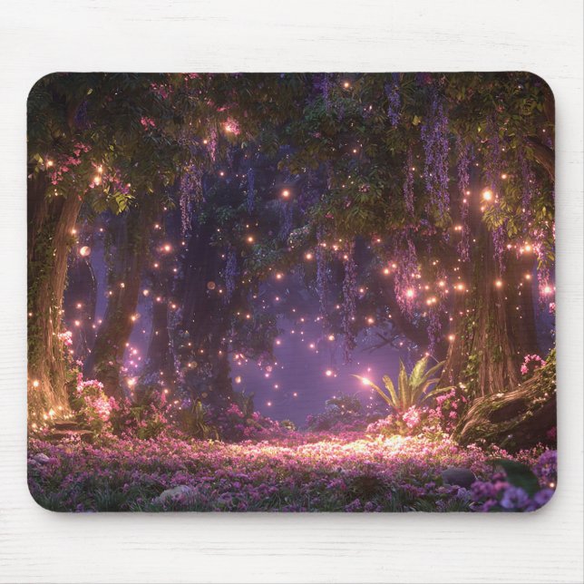 Magical Enchanted Forest Mouse Pad (Front)