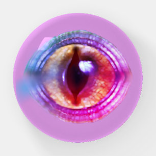 Magical Enchanted Purple Fantasy Dragon's Eye Paperweight