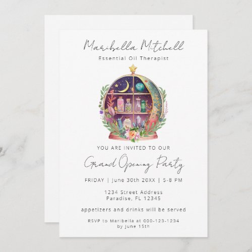 Magical Essential Oils Apothecary Business Event Invitation