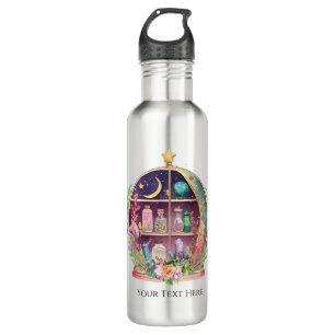 Magical Essential Oils Apothecary Yoga Crystals Stainless Steel Water Bottle