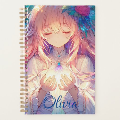 Magical Ethereal Anime Girl Personalized Planner