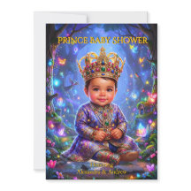 Magical Exotic Prince Boy Baby Shower Crown