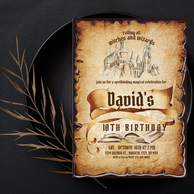 Magical Fabulous 10th Birthday Party Invitation (Creator Uploaded)