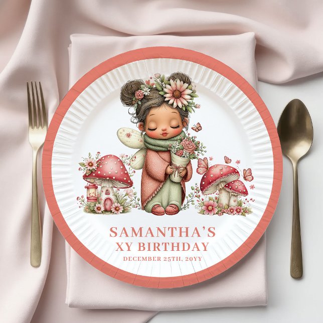 Magical Fairy 3rd Birthday Blush Pink Plates (Magical Fairy 3rd Birthday Blush Pink Plates)