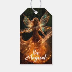 Magical Fairy Angel with Wings in Forest Pixie Gift Tags