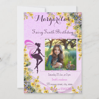 Magical Fairy Birthday Invitation