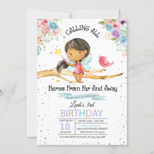 Magical Fairy Birthday Invitation