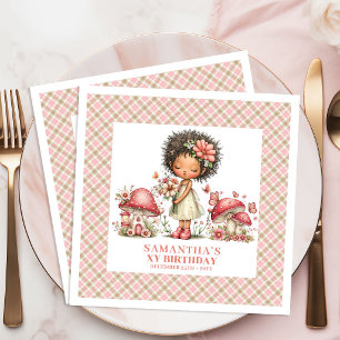 Magical Fairy Birthday Invitation Whimsical Garden Paper Dinner Napkins