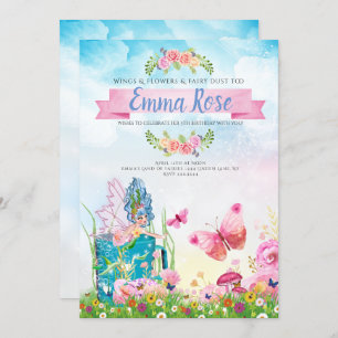Magical Fairy Birthday Party Invitation