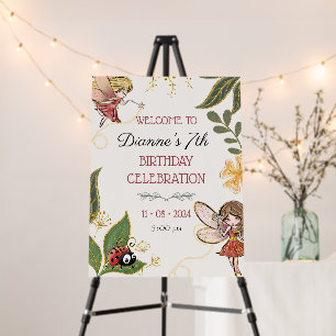 Magical Fairy Birthday Party Welcome Sign