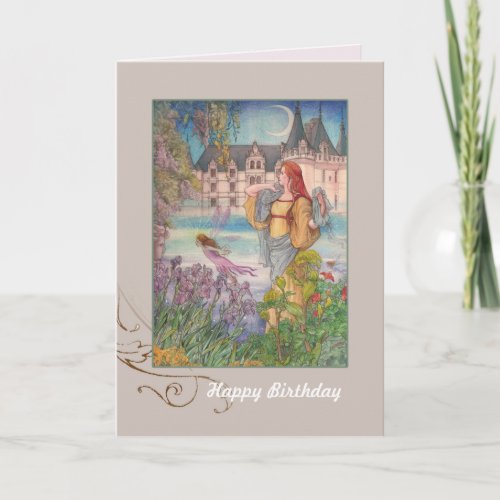 Magical Fairy Custom Birthday greeting Card