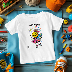 Magical Fairy Emoji – Fun and Colorful Full-Body Baby T-Shirt