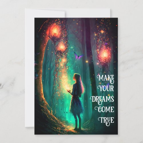 Magical Fairy Enchanted Forest Fantasy Pixie Dust Invitation