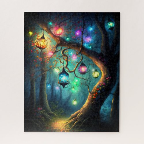 Magical Fairy Enchanted Forest Fantasy Pixie Dust Jigsaw Puzzle