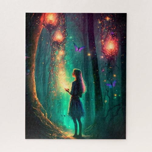 Magical Fairy Enchanted Forest Fantasy Pixie Dust Jigsaw Puzzle