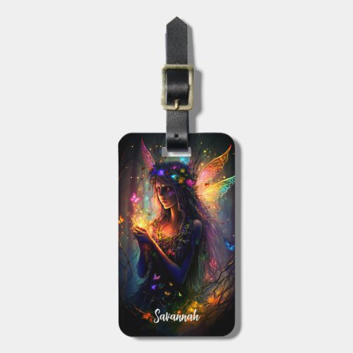 Magical Fairy Enchanted Forest Fantasy Pixie Dust Luggage Tag