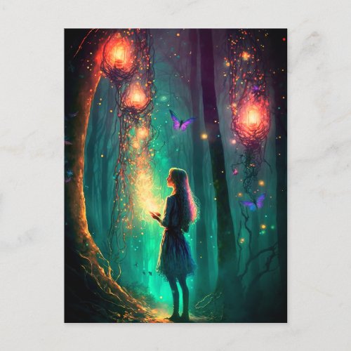 Magical Fairy Enchanted Forest Fantasy Pixie Dust Postcard