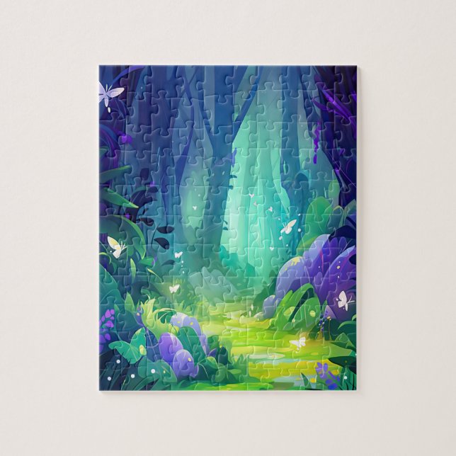 Magical Fairy Enchanted Forest Jigsaw Puzzle (Vertical)