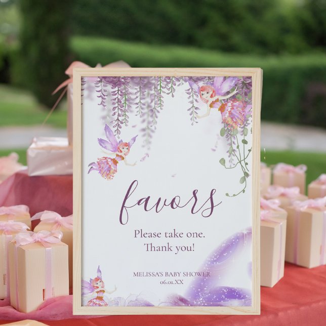Magical Fairy Favors Sign. Please Take One Poster (Creator Uploaded)