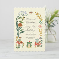 Magical Fairy First Birthday Mushroom Woodland 