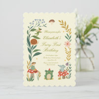 Magical Fairy First Birthday Mushroom Woodland
