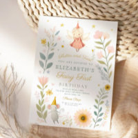 Magical Fairy First Birthday Mushroom Woodland