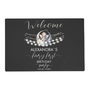 Magical Fairy First Girl Birthday  Placemat