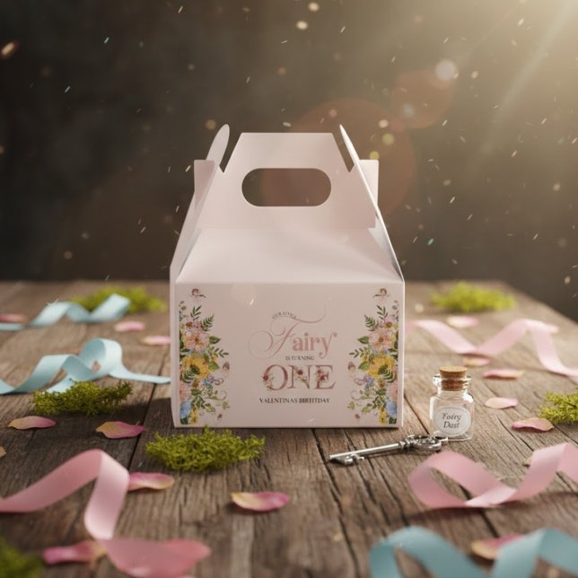 Magical Fairy Floral Garden Pixie Girls Birthday  Favor Boxes (Creator Uploaded)