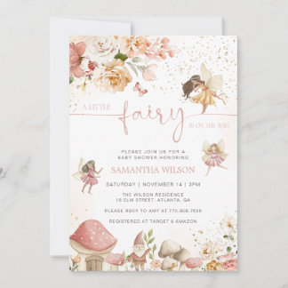 Magical Fairy Garden Baby Shower Invitation