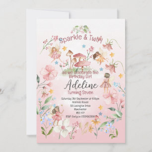 Magical Fairy Garden Birthday Invitations