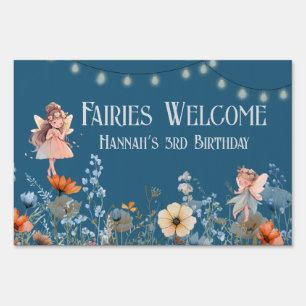 Magical Fairy Garden Birthday Welcome Sign
