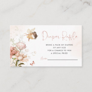 Magical Fairy Garden Diaper Raffle Card