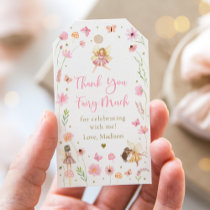 Magical Fairy Garden Floral Birthday Thank You Gift Tags