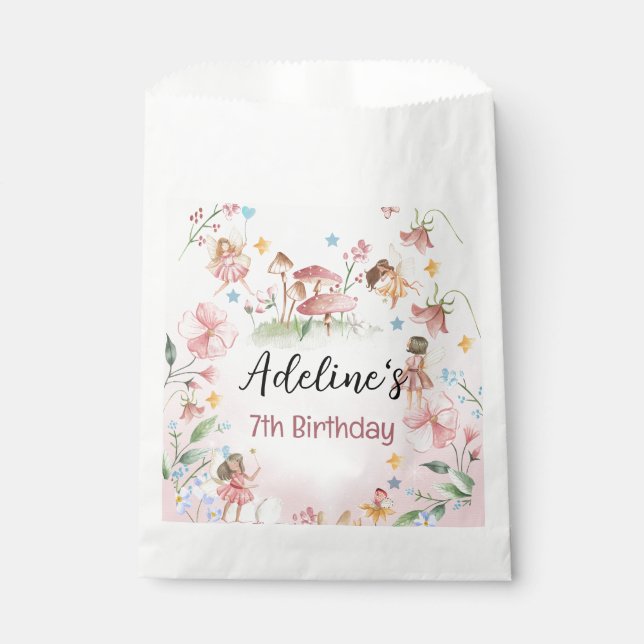  Magical Fairy Garden Party Favor Bags (Front)