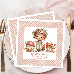 Magical Fairy Garden Whimsy Birthday Celebration Paper Dinner Napkins