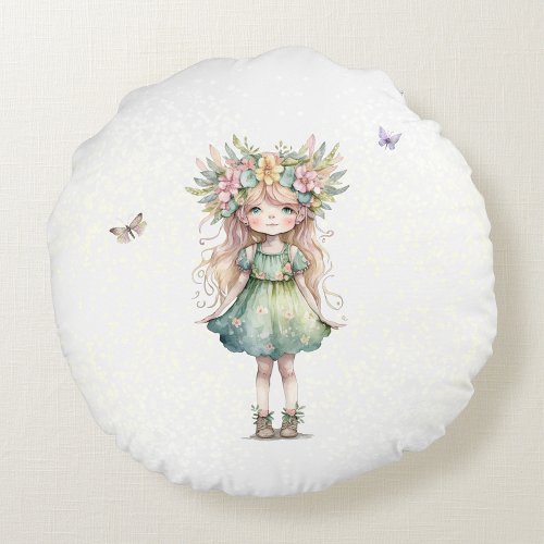 Magical Fairy_inspired Round Cushion