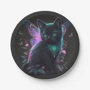 Magical Fairy Kitten Paper Plates
