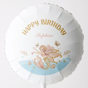 Magical Fairy Mermaid Girl's Birthday Party Balloon