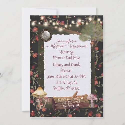 Magical Fairy Mushroom Invitation