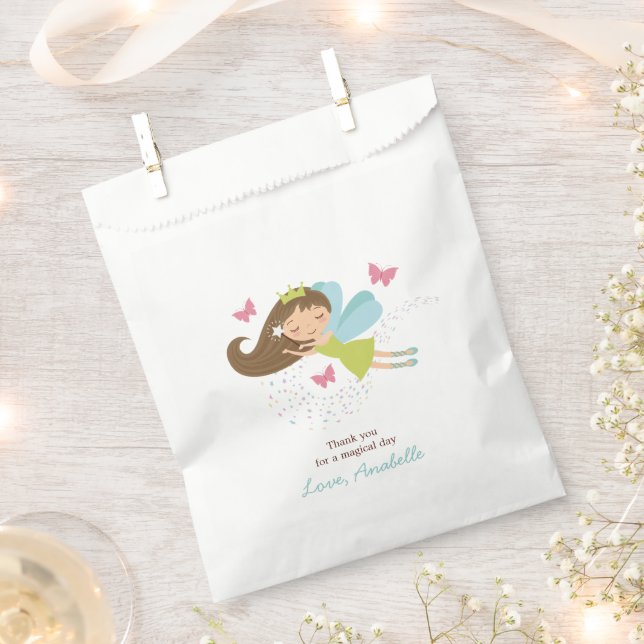 Magical Fairy Princess Birthday Party Favor Bag (Clipped)