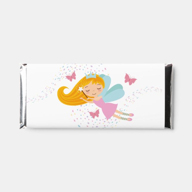 Magical Fairy Princess Birthday Party  Hershey Bar Favors (Front)