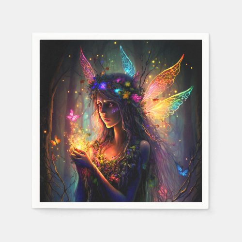 Magical Fairy Princess Fantasy Pixie Dust Party Napkins
