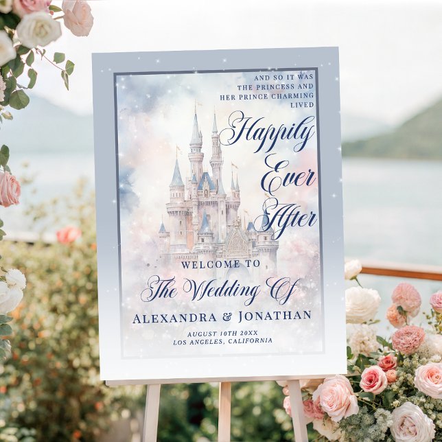 Magical Fairy Tale Castle Wedding Welcome Sign (Creator Uploaded)
